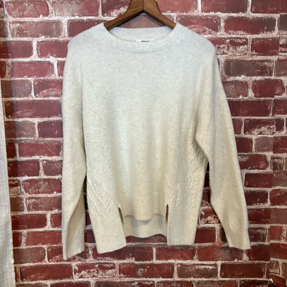Splendid Off-White Knit Pullover - image 2